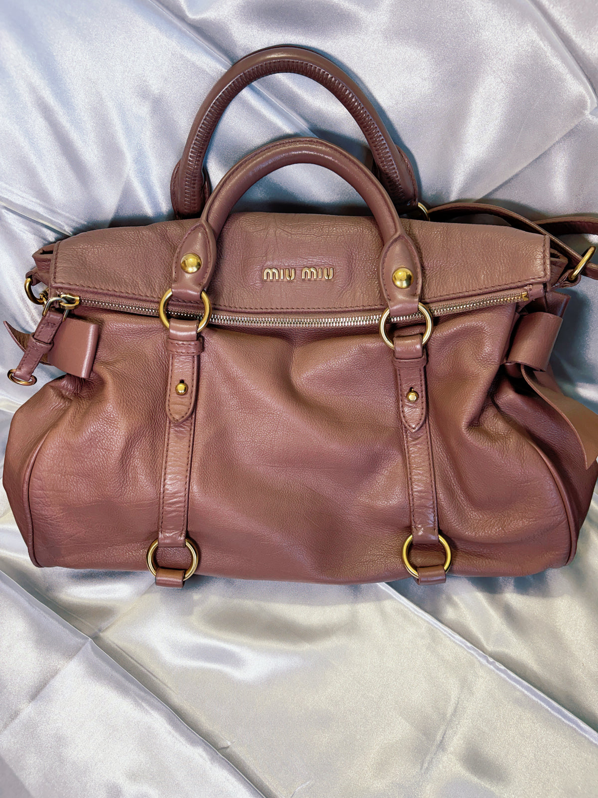 Miu Miu Vitello Lux bow bag